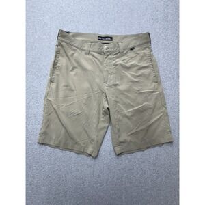 Travis Mathew Shorts Mens 32 Khaki Tan Stretch Golf Performance Chino Casual‎